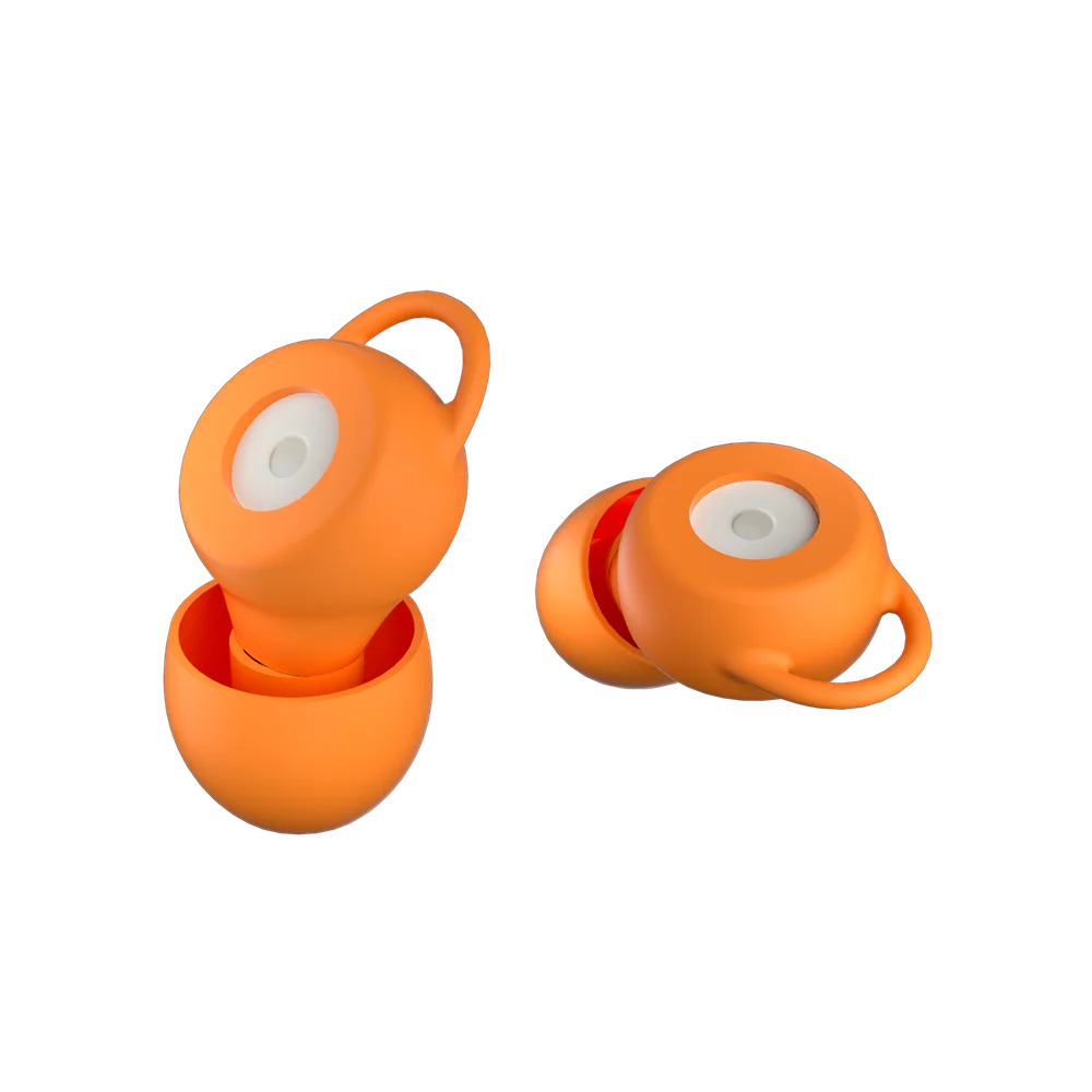 WOO  Earplugs With Storage Case Soft Silicone Noise Cancelling Reusable Earplugs For Sleeping