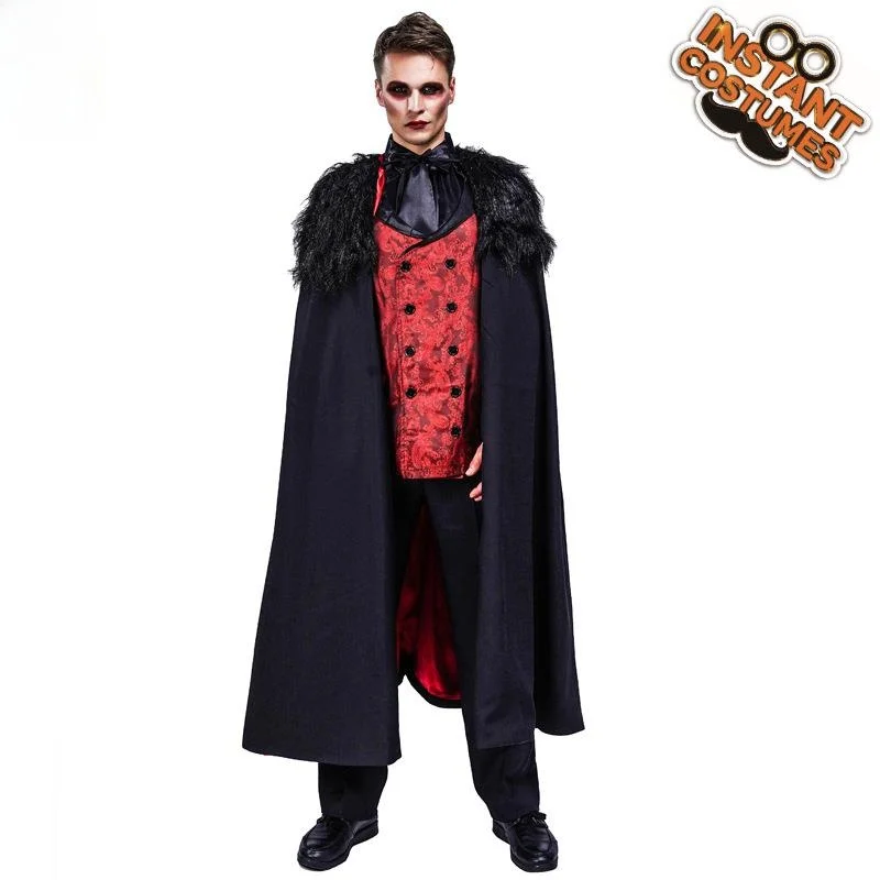 

Horror Men's Costume loween Stage Performance Clothing Tuxedo Sle Fake Fangs Accory Traditional Chinese Opera...