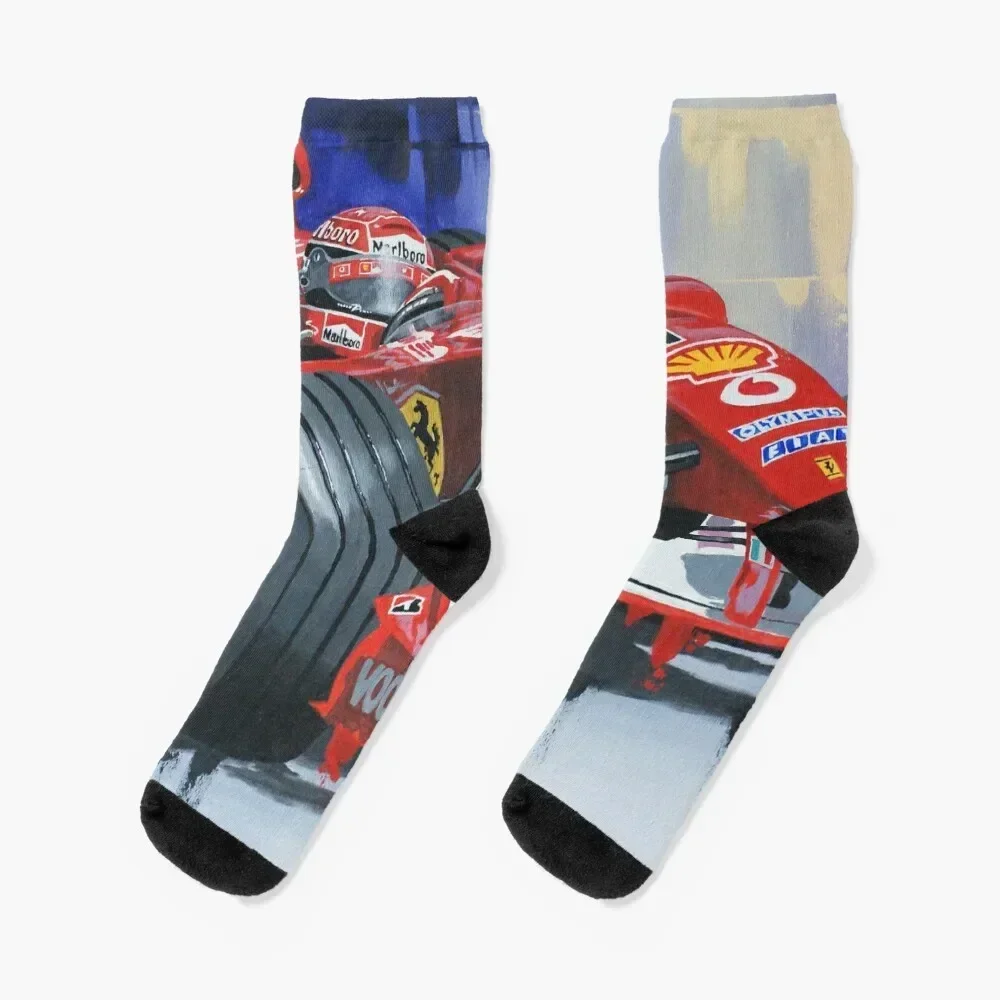 

MICHAEL SCHUMACHER by Greg Tillett Socks fashionable Run Socks Ladies Men's