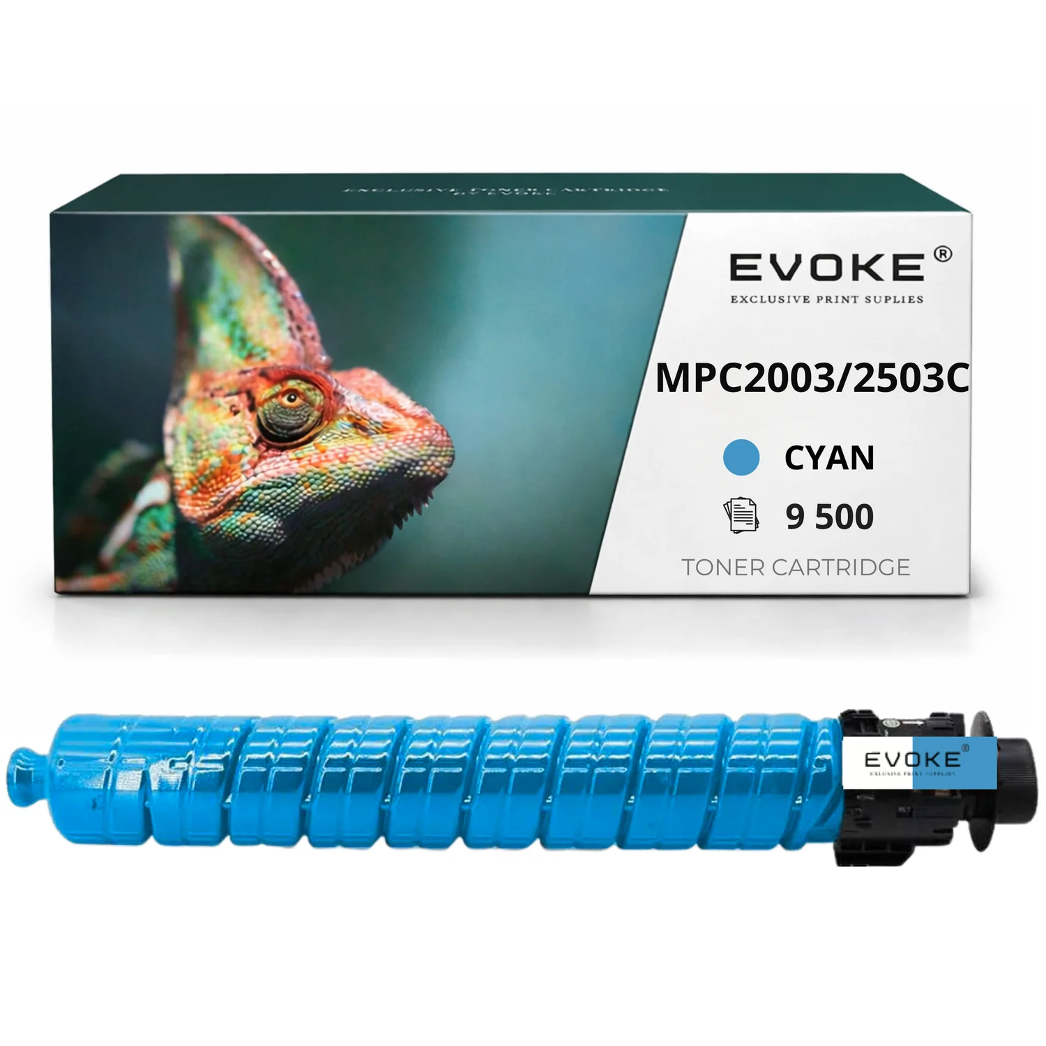 Evoke compatibele toner voor Ricoh Mpc-2003 2503C Mpc2003C Mpc2503C Mpc2003 Mpc2503 841928 cyaan 9500 pagina's Aficio Mp C2003Sp C2503 C2503Sp C2004 C2011