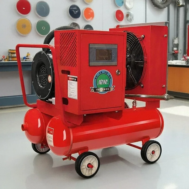 Screw Air Compressor Permanent Magnet Variable Frequency Single Three Phase Texture Paint Sand Coating Special