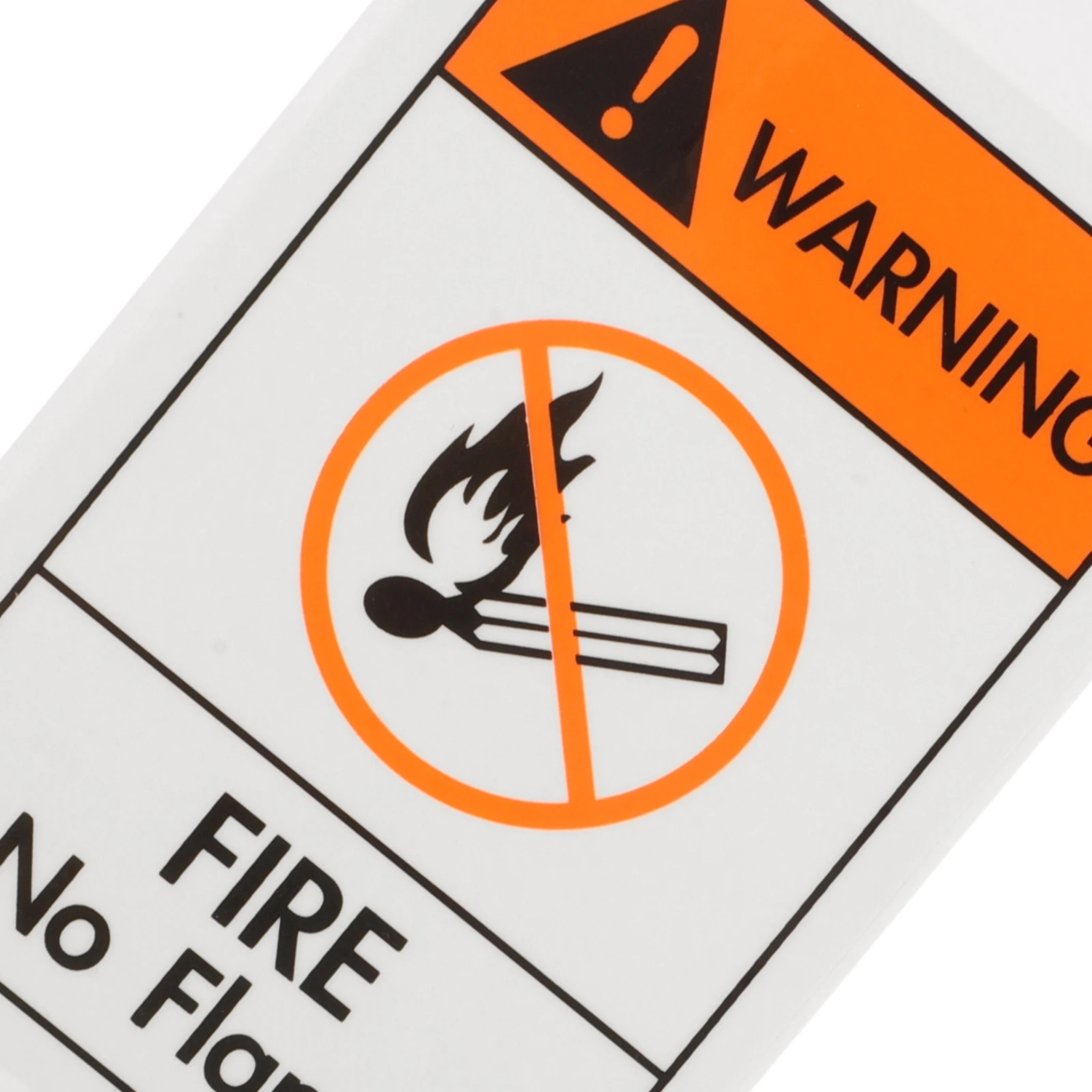 

2pcs Warning Safety No Open Flames Sticker Waterproof Pet Adhesive Decal Indoor Outdoor Use Fire Safety Label No Flames