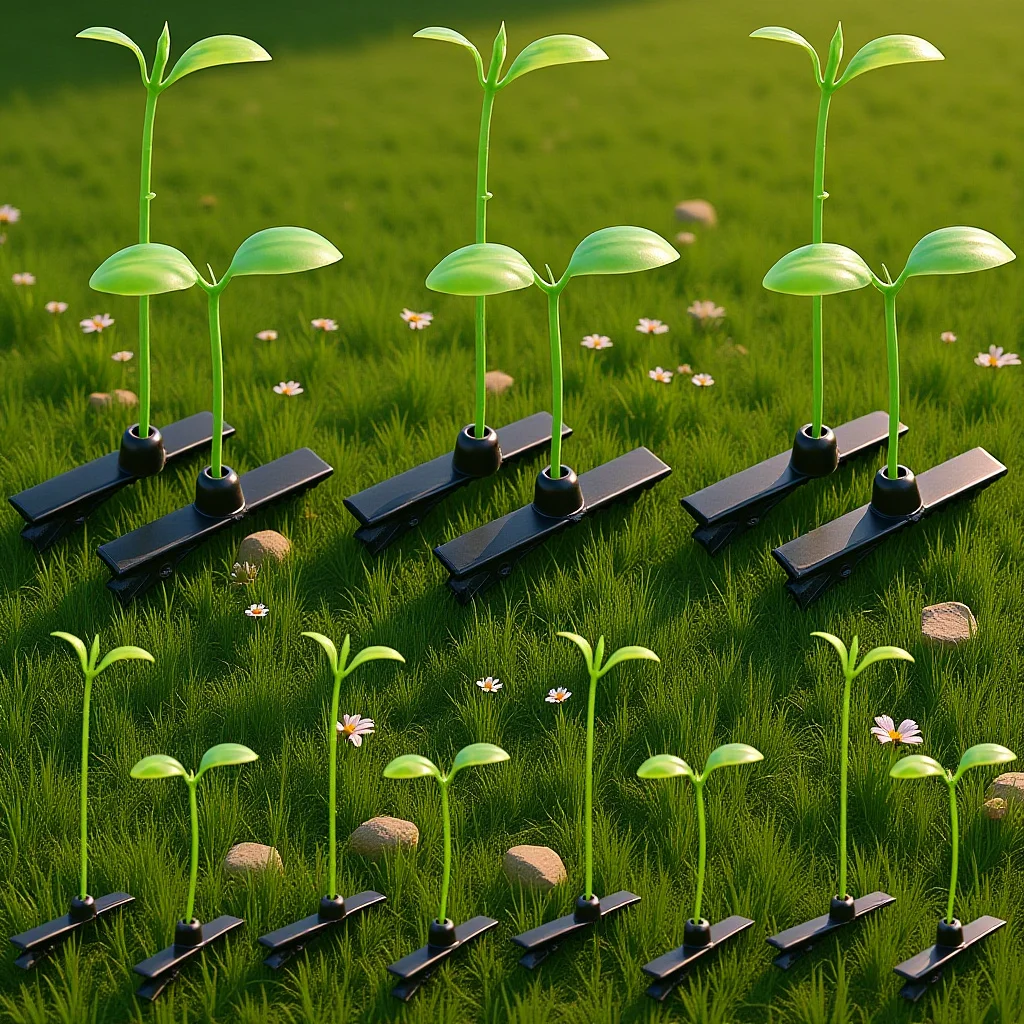 

Sprout Hair Clip 50 Pcs Grass Hairpin Plastic Cartoon Headwear Adorable Hair Ornaments Fun Hair Decor for Children