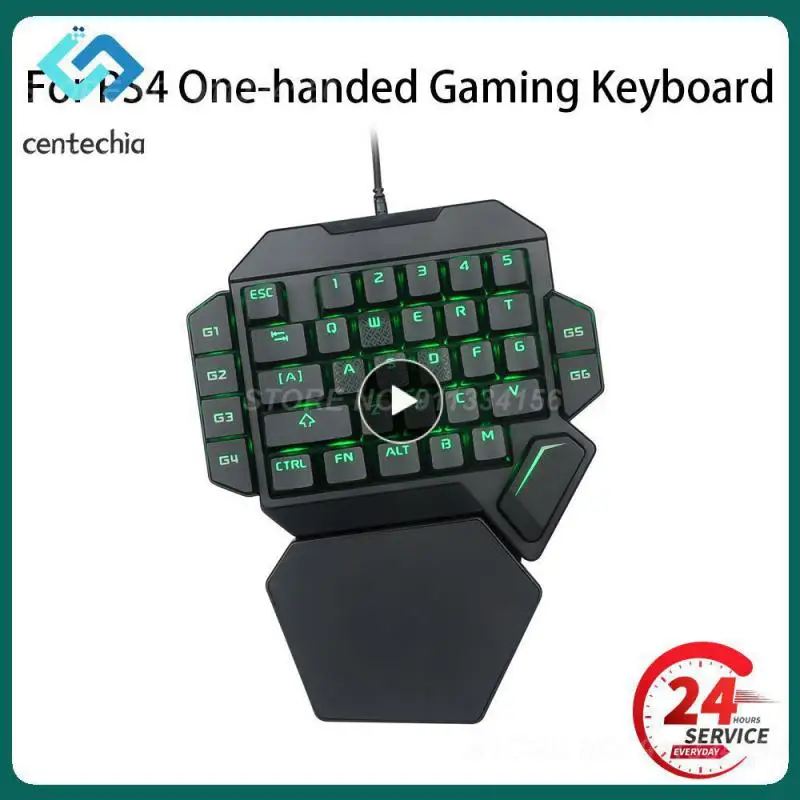 Mini -Handed Mechanical Gaming Keyboard K50 RGB Backlit Portable Mini Gaming Keypad Game Controller PC Gamer