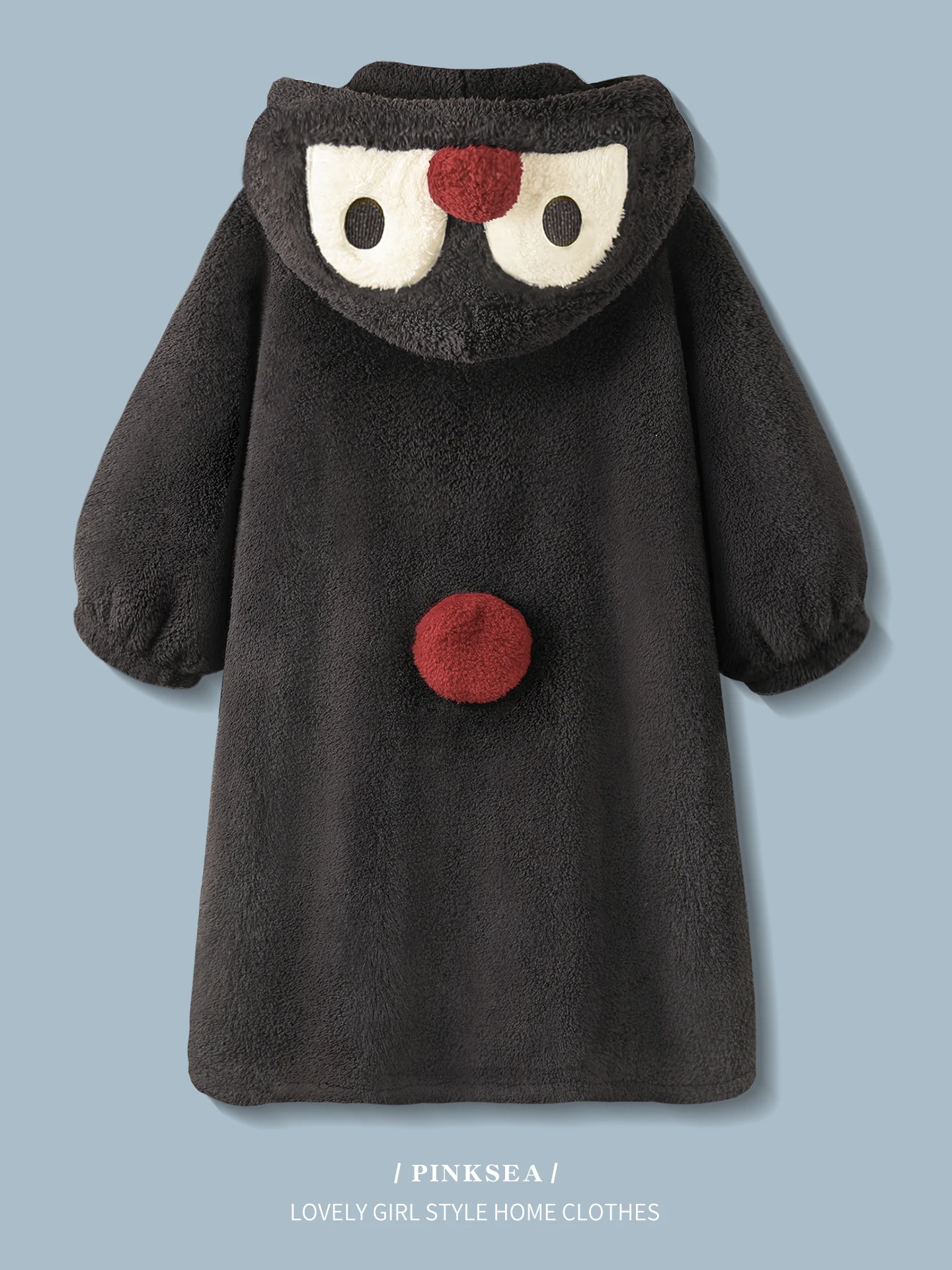 pinksea-–-robe-d'hiver-pour-femmes-corail-fce-design-pingouin-vetements-de-maison-mignons-batobe-chaud-mi-long-en-fiber-de-polyester