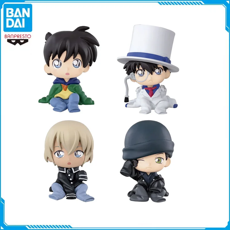 

Original Detective Conan Kuroba Kaito Shinichi Kudo Furuya Rei Gashapon Toy Action Figure Sitting Posture Model Capsule Toys