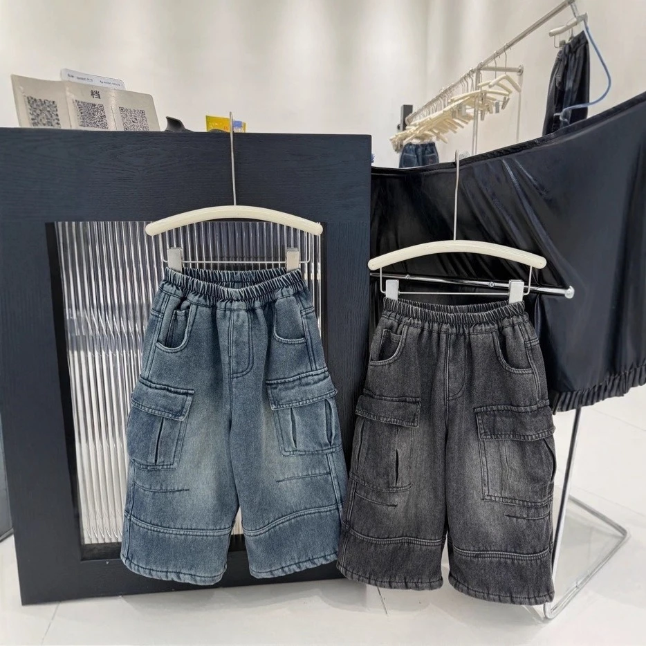 

Children's clothing for boys jaena and girls clothes velvet overalls 2025 autumn and winter