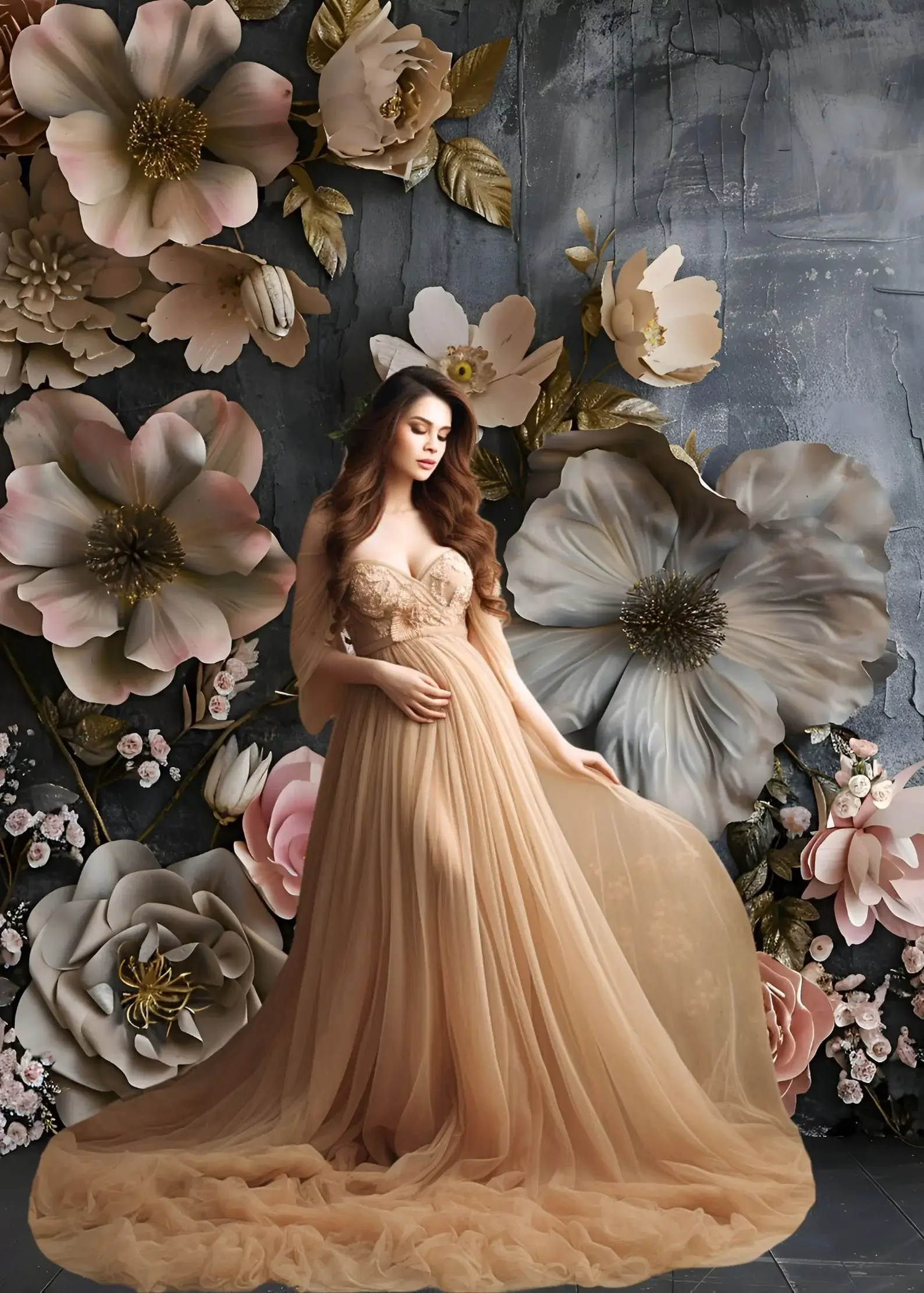 Mehofond-Fondo de fotografía para adultos, Panel negro de pared Floral, cumpleaños, maternidad, boda, decoración de retrato, telón de fondo para estudio fotográfico