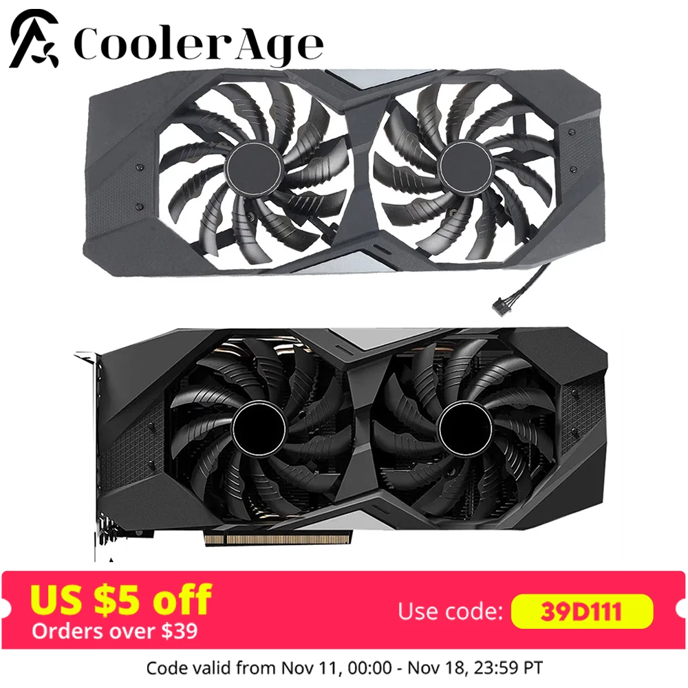 95MM PLD10010S12H GTX1660Ti GTX 1650 GPU Fan For Gigabyte RTX2070 RTX 2060 SUPER 2070 WINDFORCE Graphics Card Fan with Case