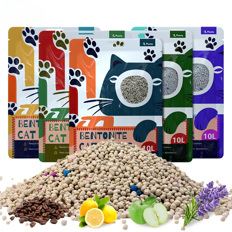 shaped bentonite mix eco micro cat litter wholesale deodorant mixed filler sand for kitty cats pet supplies