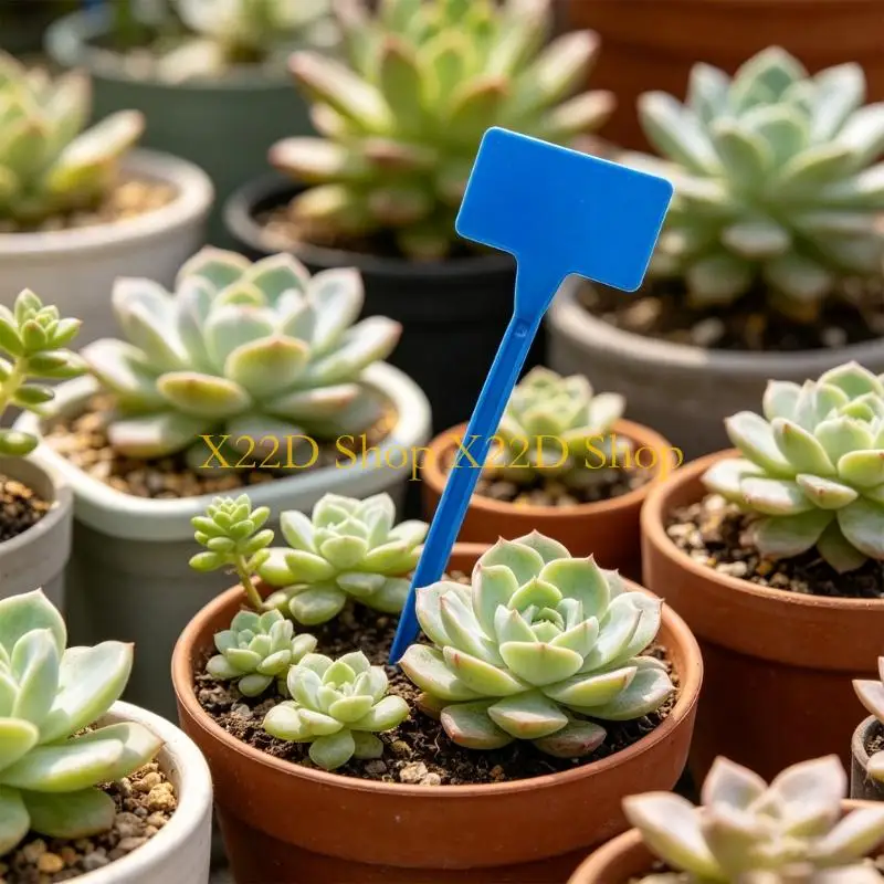 X22D Set Of 50 ABS Garden Markers Waterproof Labels For Outdoor Plant Identification