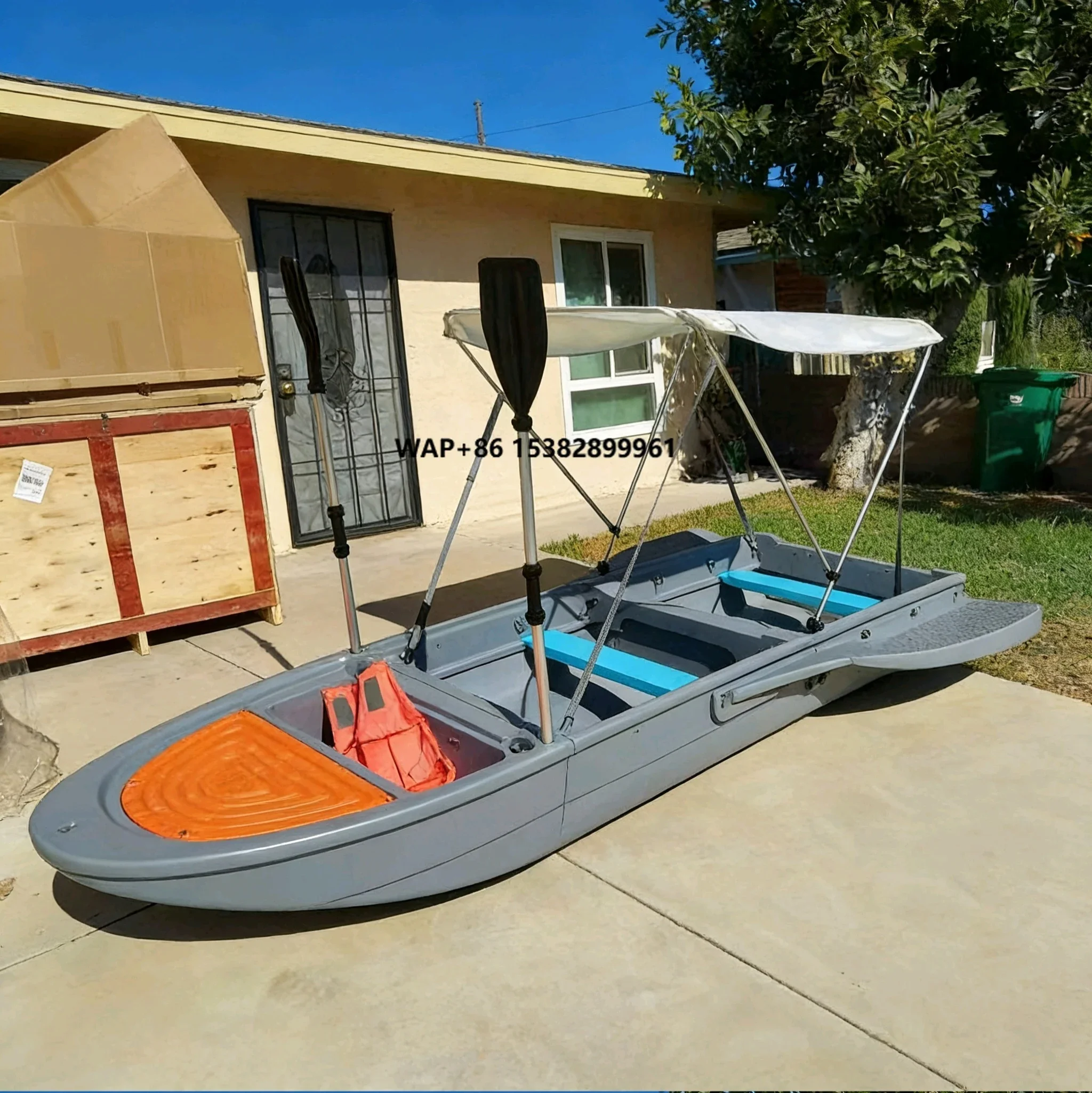 

Factory Price PE Portable Foldable Fish Boat for Water Sports 4-6 Person