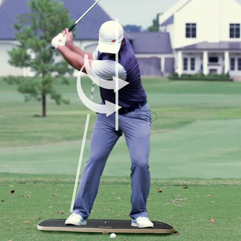 

Тренажер для гольфа: доска для отработки ударов с давлением, тренажер для баланса и переноса веса