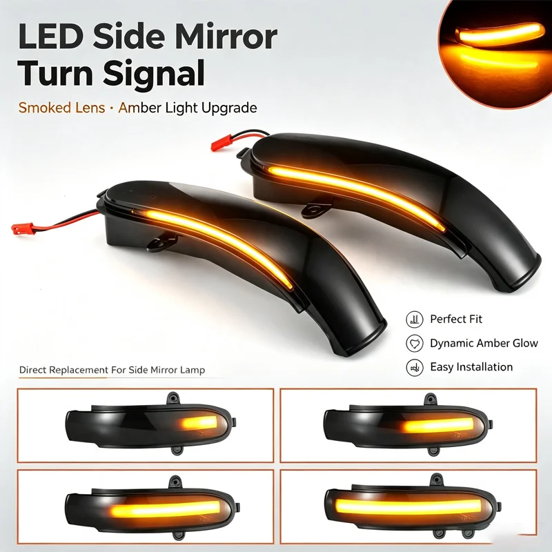 For Mercedes-Benz C-Class W203 S203 CL203 00-07 Turn Signal LED Rearview Mirror Water Light.signal lamp assembly.car led light