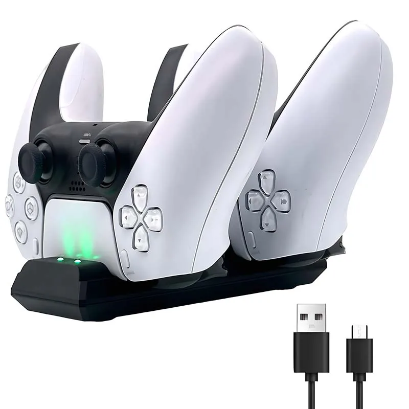 High Speed Charger For PS5 Controller Station with Dual Charging Dock for Playstation 5 Wireless Game Accessories