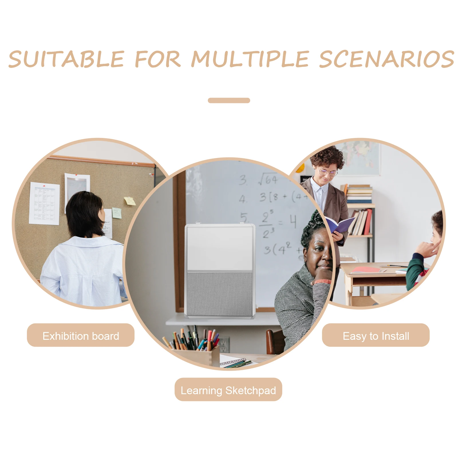 

Wall Hanging Whiteboard Multi Function Lint Bulletin Board Office Home Study Memo Message Pin Display Board Pin Boards