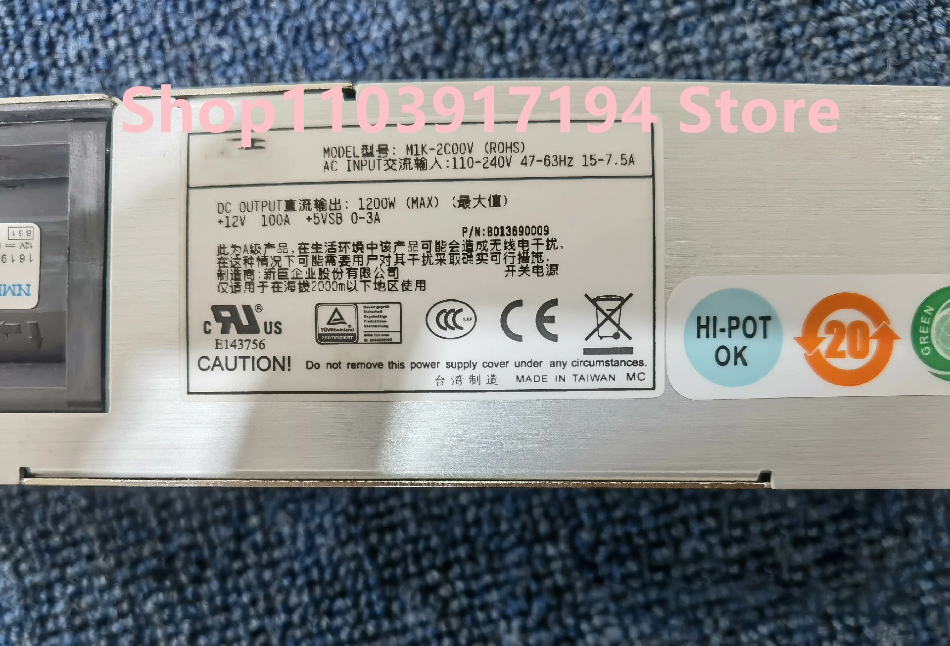 M1K-2C00V Alimentatore server 1200W