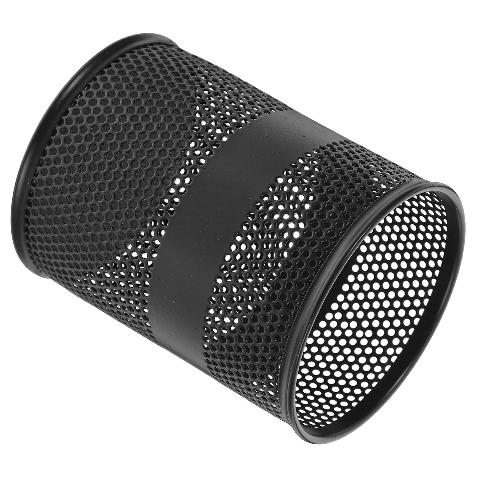 Stable Base Metal Mesh Pen Holder Desk Organizer for Office Study Room School Library Bedroom Pens Pencils Erasers Sharpeners