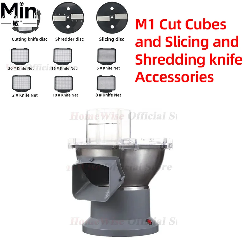 Cut Cubes Slicing Shredding Replacement Knife Accessories for M1 Commercial Multifunctional Commercial Vegetable Cuttin