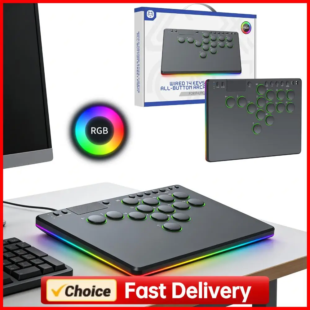 14-keys-leverless-controller-arcade-stick-w-rgb-all-button-arcade-controller-supports-hot-swap-for-switch-ps-4-pc-games
