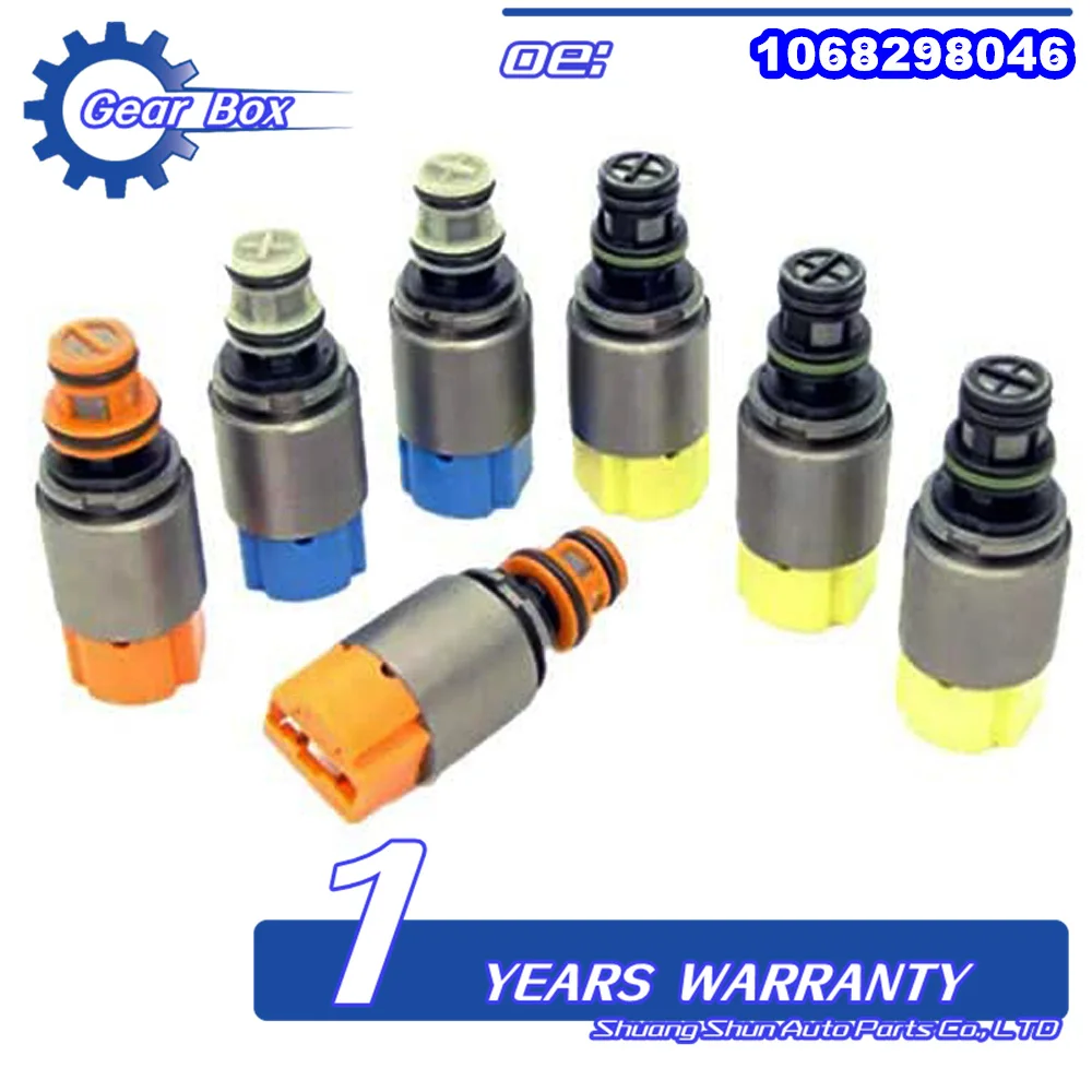 7 pz solenoide 6 hp21 6 hp28 1068298044 1068298046 1068298047 KIT solenoide di trasmissione per BMW X3 X5 AUDI A6 A8 Q7