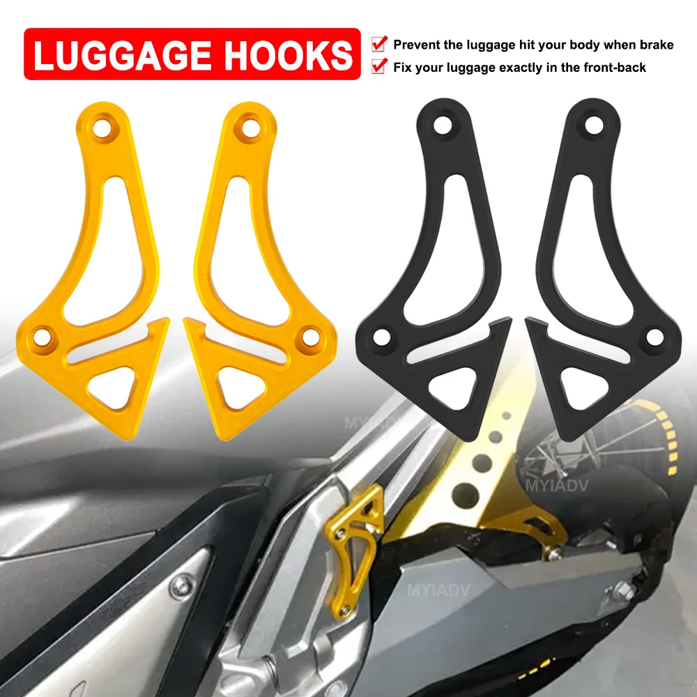 

For Honda XADV750 XADV 750 X-ADV750 2017-2024 2025 Motorcycle Bag Hooks Turnk Hook Holding Tail Clips Luggage Clamp Bracket