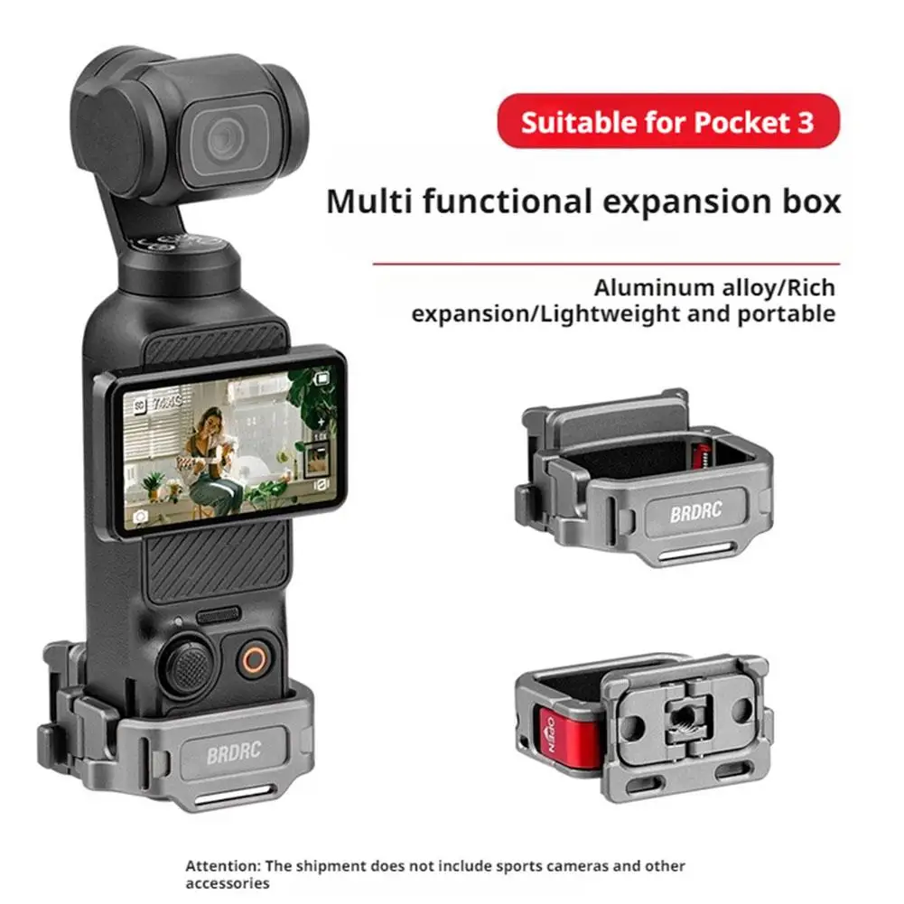 For DJI OSMO POCKET 3 Quick Install Expansion Frame Multi Functional Cold Shoe Interface Adapter Bracket Accessories