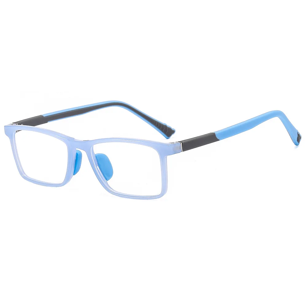 54670 mode Gläser Kinder Anti Blau Licht Blockieren Rechteck Optischen Rahmen Kinder Brillen Mädchen Junge Klar Linsen Uv400