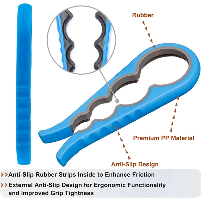 

HLZS-синий резиновый противоскользящий съемник крышки банки, открывалка для консервных банок, кухонные захваты для удаления уплотненных крышек