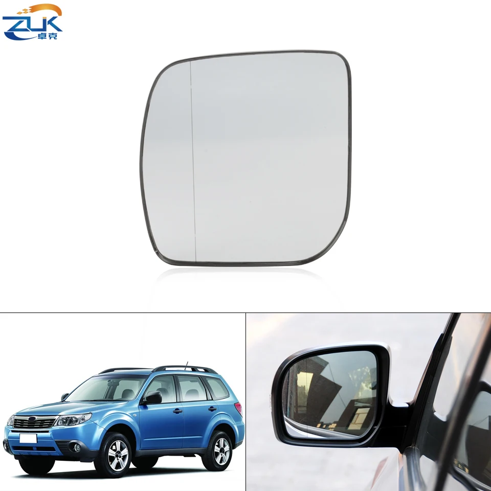 ZUK For Subaru Forester 2008 2009 2010 Car Outer Rearview Side Mirror Glasses Lens With Heating 91039-SC110 91039-SC040