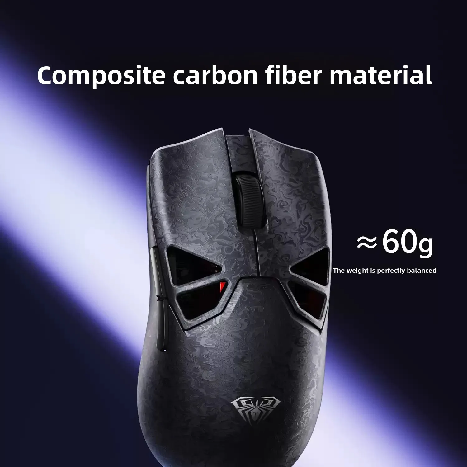 AULA L3 Gaming Mouse Three-mode Wireless Mouse Composite Carbon Fiber Hollow E-sports Game Desktop Laptop Tile PAW3311 Sensor