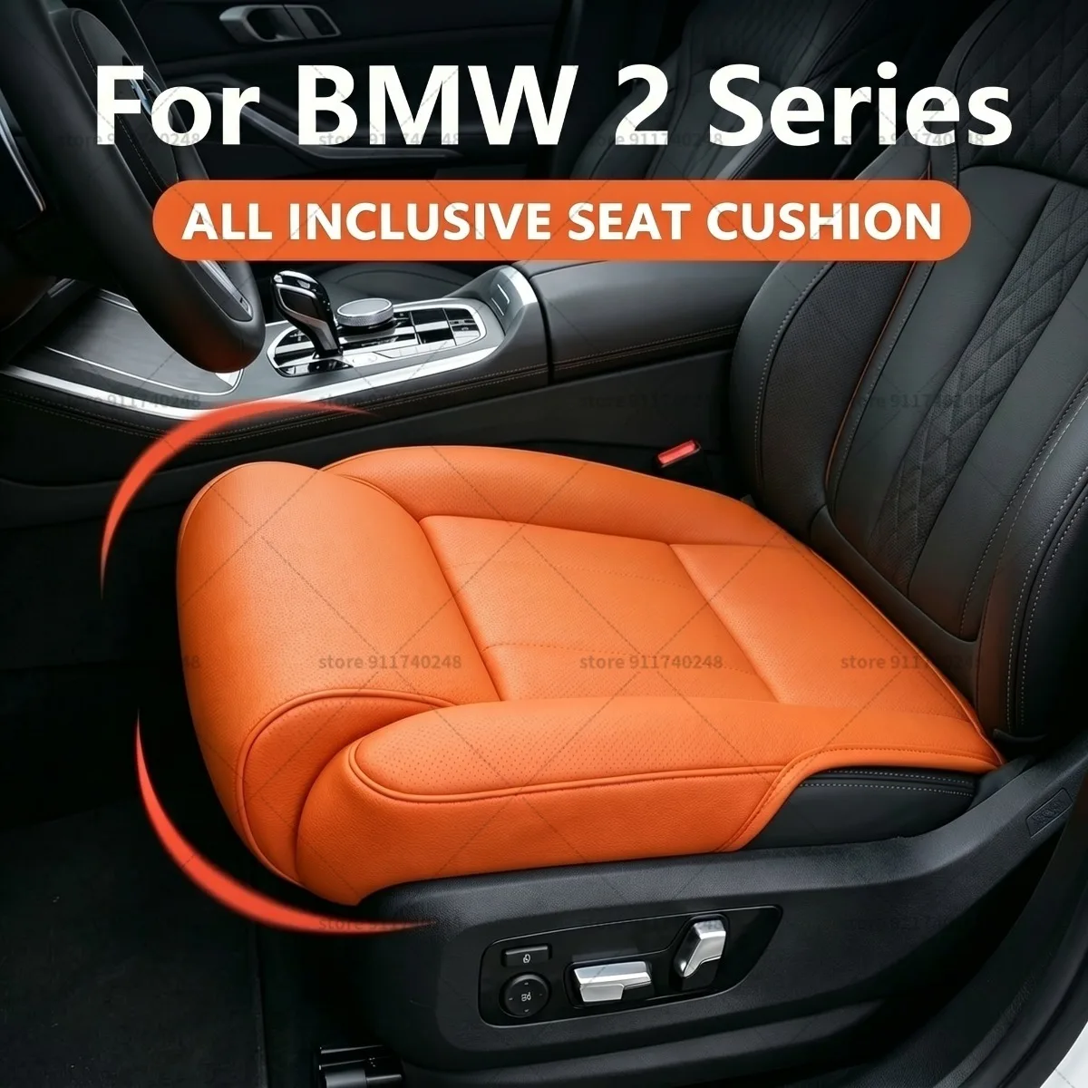 

For BMW 2 Series Seat Leg Support Extension Cushion Thigh Support Pillow Memory Foam Leather Leg Extender Interior Accessories