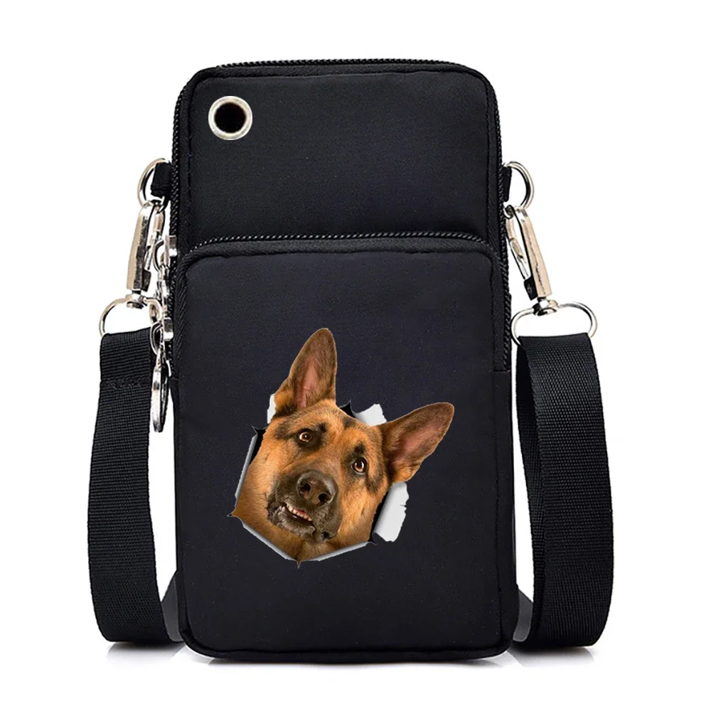 Grafica per cani carini Borse a tracolla piccole da donna Harajuku Animal Mini borsa per cellulare Borsa a tracolla per adolescenti Borse e borsette