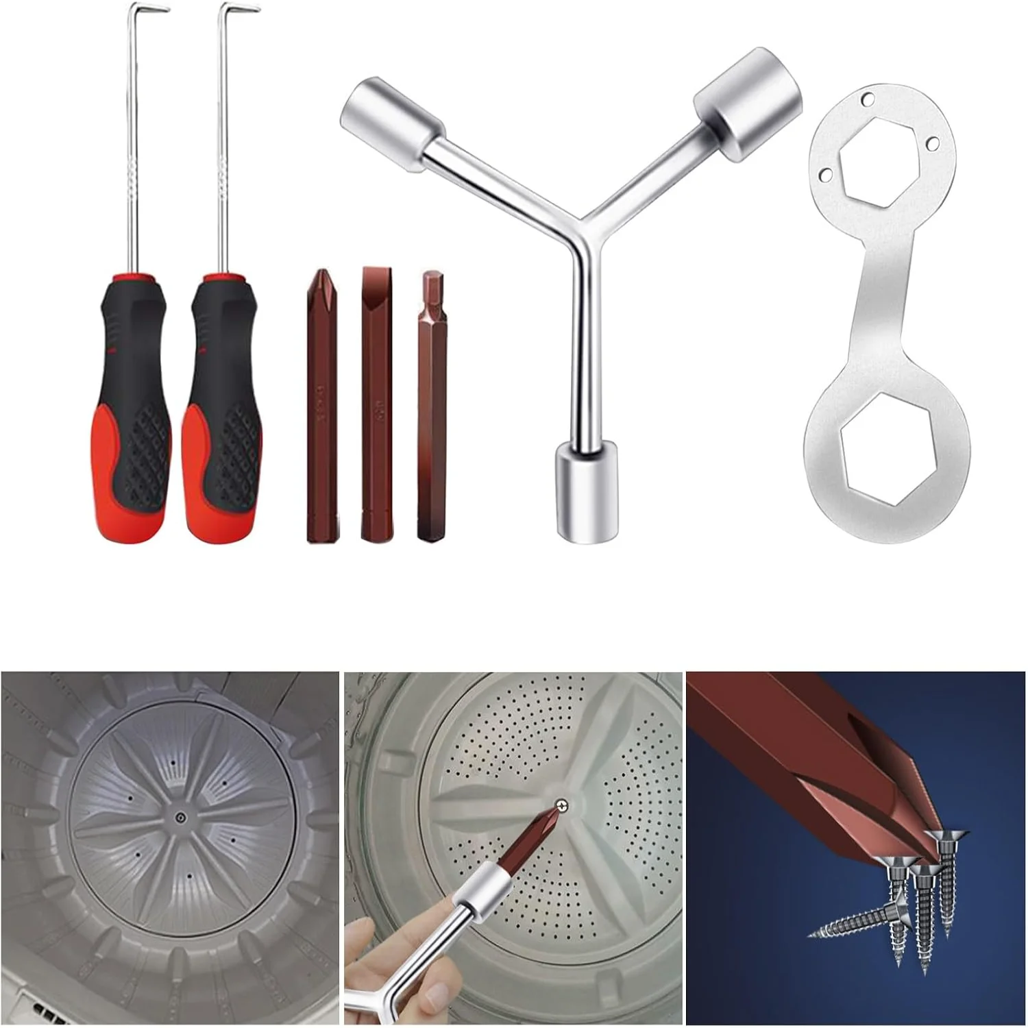 Washing Machine Inner/Outer Tub Spring Expansion Tool - Time-saving Pliers for Snaps Rings Removal Woodworking tools Mini vise