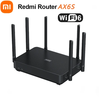 샤오미 레드미 Ax6s 와이파이 라우터, 듀얼 코어 CPU, 고이득 메시 루트, MT7622B, 1.35GHz, 듀얼 주파수 MIMO-OFDMA, 6 3200 Mbps, 2,4 GHz, 5 GHz