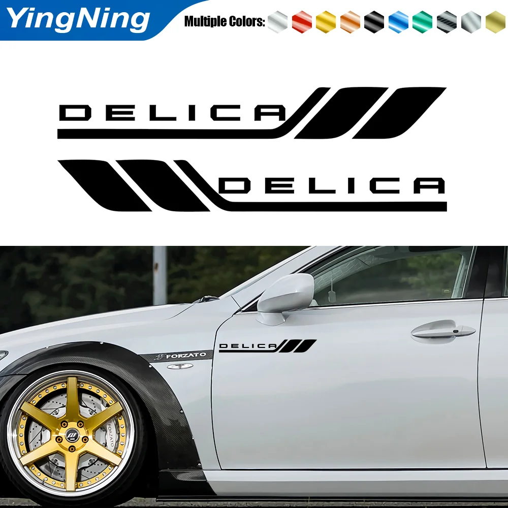 

2pcs Car Small Stickers Vinyl Car Body Creative Car Fender Decorative Leaf Door Decal Sticker For Mitsubishi DELICA Accessories