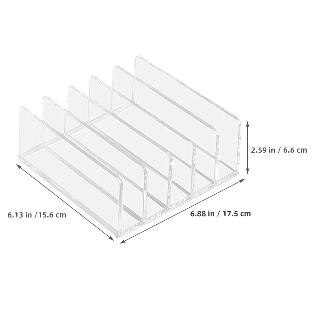 File Holder Acrylic Desktop Book Organizer Home and Office Magazine Rack File Racks for Home Desk Organizer