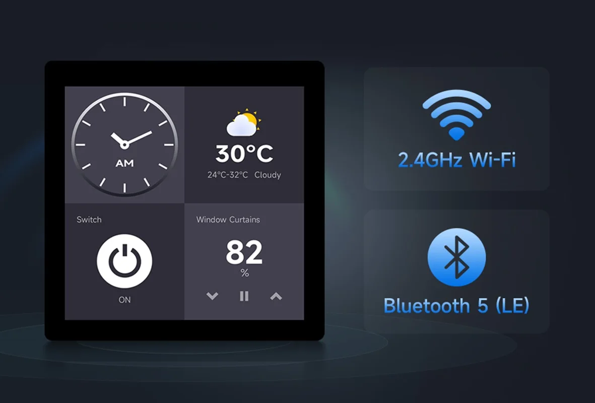 ESP32-S3 4inch Capacitive Touch Display Development Board, 480×480, 5-Point Touch, 32-Bit LX7 Dual-Core Processor