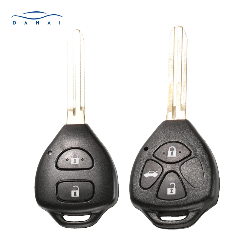 dahai 11H29 2 przyciski inteligentny pilot samochodowy 433Mhz ID67 Chip do Toyota RAV4 Corolla Europa 2006 2007 2008 2009 2010