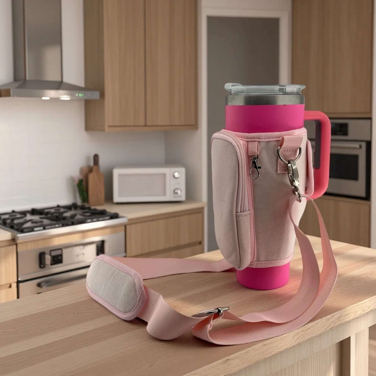 

Water Bottle Carrier Water Bottle Holder Travel Essential Water Bottle Bag Carrier Cup Accessory for Stanley 40oz Tumbler