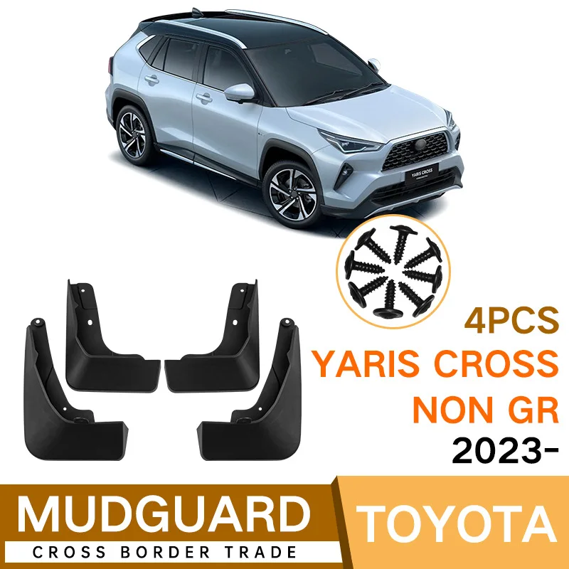 

For Toyota Yaris Cross Non GR 2023 Car Molded Mud Flaps Splash Guards Mudguards Front Rear Styling Front Rear Car Accessories