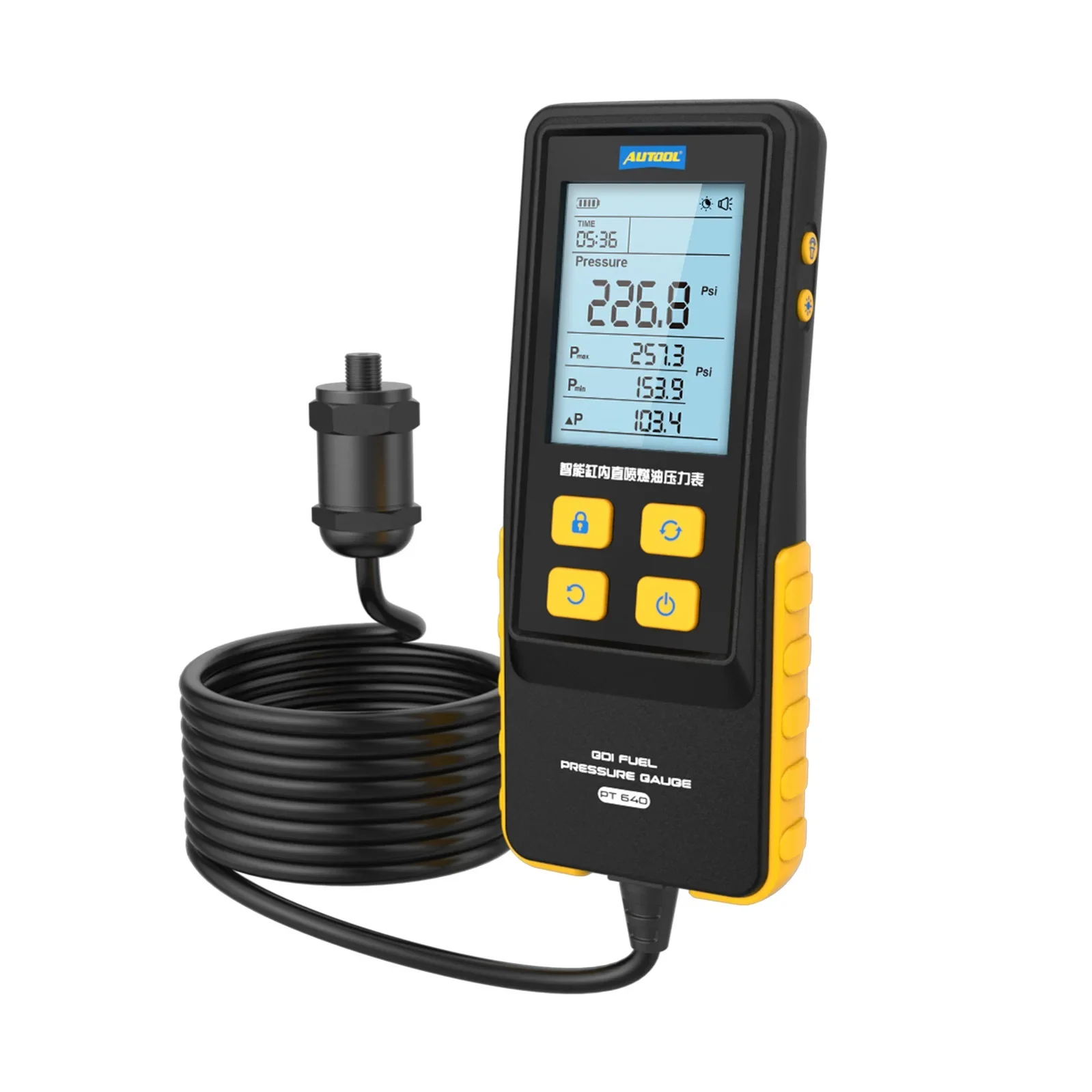 

PT640 High Precision Digital Gdi Fuel Pressure Gauge For Car