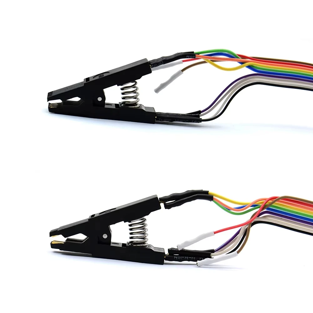 Adaptor Klip EEPROM untuk Programmer VVDI PROG XDPG12 Tanpa Solder, Bebas Pembongkaran, Set Klip Chip SOP8 DIP8 untuk Pemrograman Chip