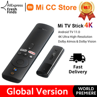 [World Premiere] Global Version Xiaomi Mi TV Stick 4K Android 11 Portable Streaming Media 2GB 8GB Multi Language BT5.0 TV Dongle