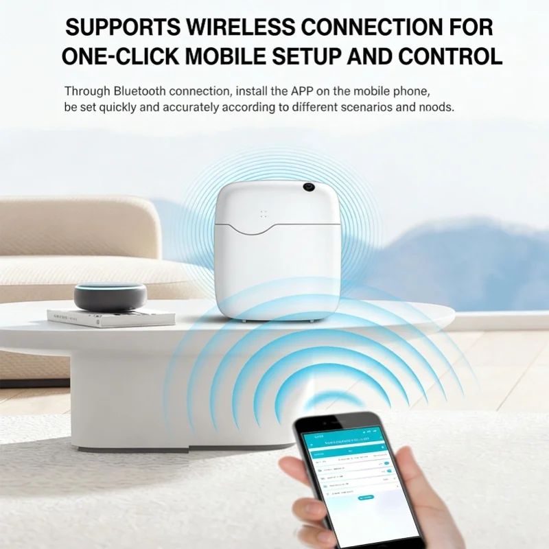 Smart Scent Air Machine 400ml Capacity Quiet Bluetooth Essential Oil Diffuser Aromatherapy With LED Display APP Control 100-240V