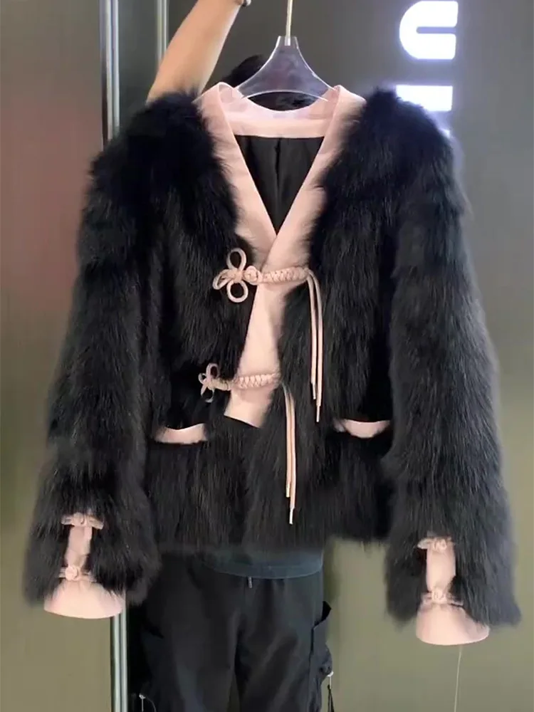 フェイクファー カワイイ コート レディース シャギー フローイ ハロウィン ガールズ オーバーサイズ 高級感 スリム スプリット クリーン エクステンデッド 刺繍 ヘビー OL