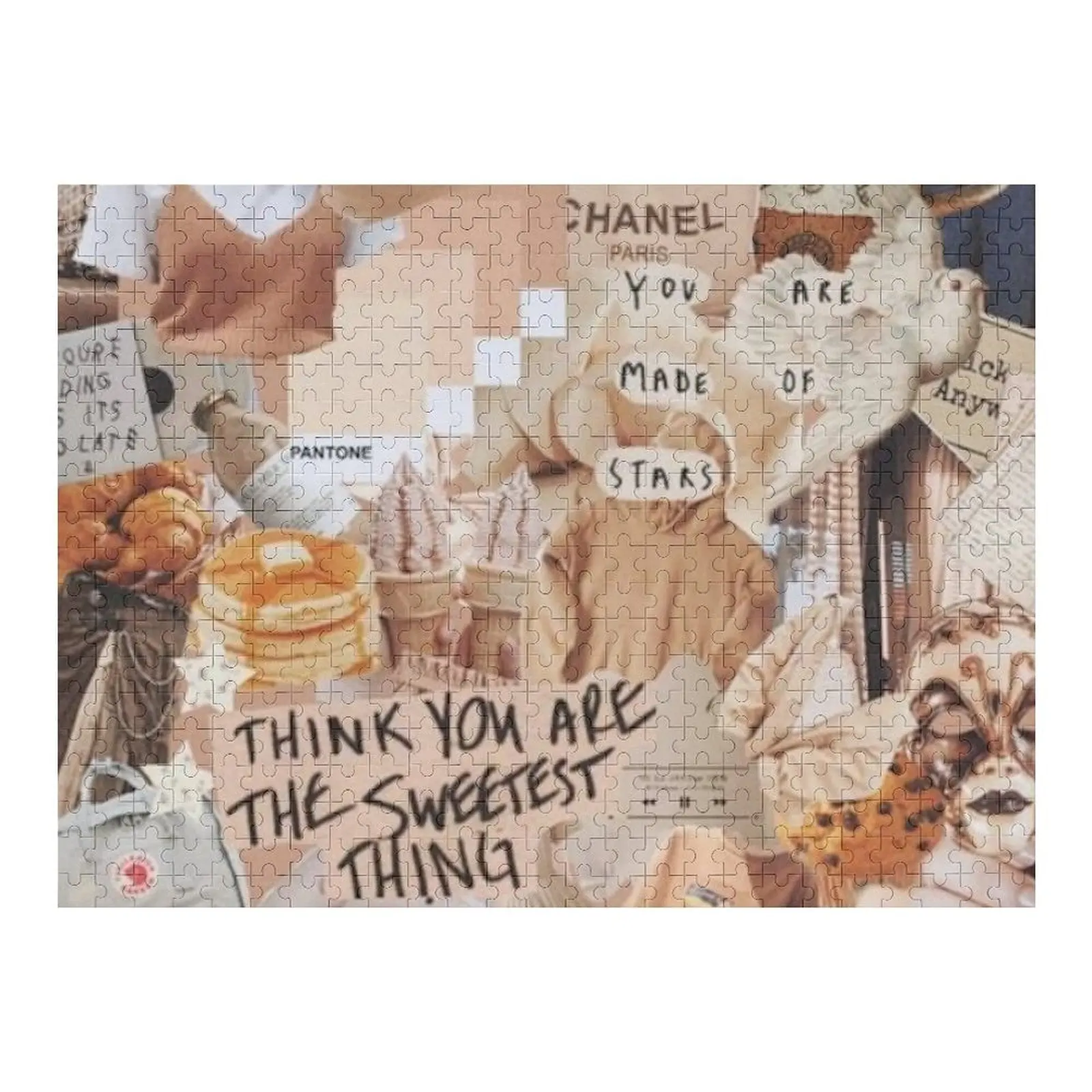 

Винтажный коллаж скрапбукингом # 1-пазл, персонализированный подарок, деревянный пазл для женатых и взрослых, деревянный пазл