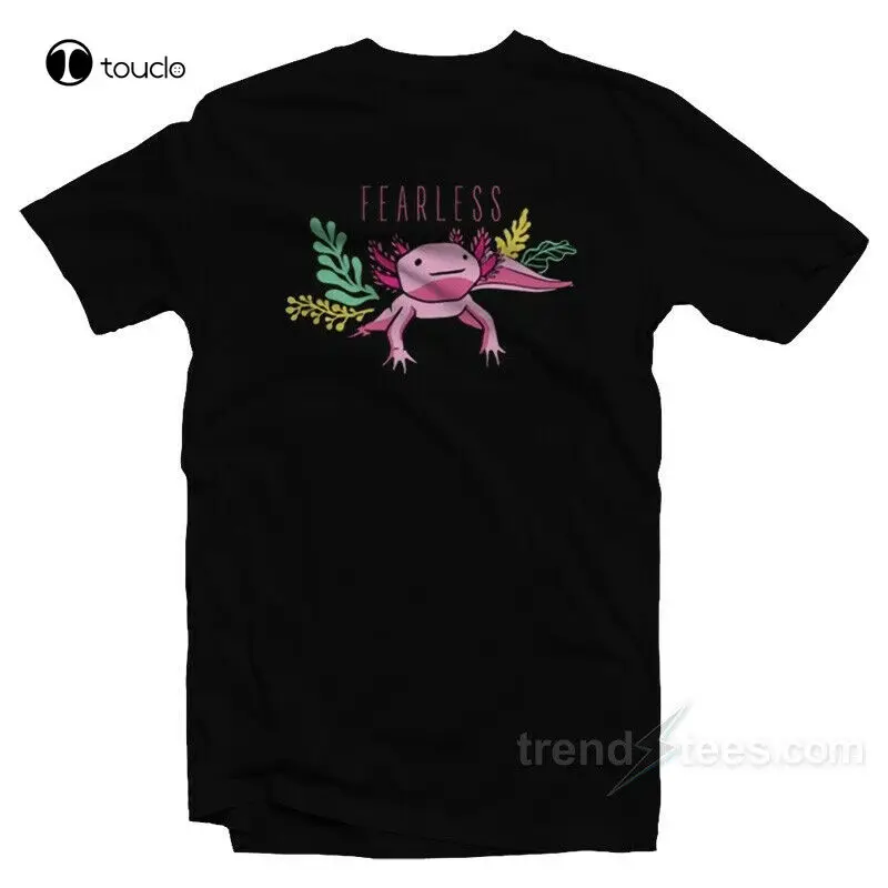 

Бесстрашная Axolotl футболка Бесстрашная Axolotl графическая футболка Axolotl футболка на заказ Aldult Подростковая унисекс футболка с цифровой печатью s