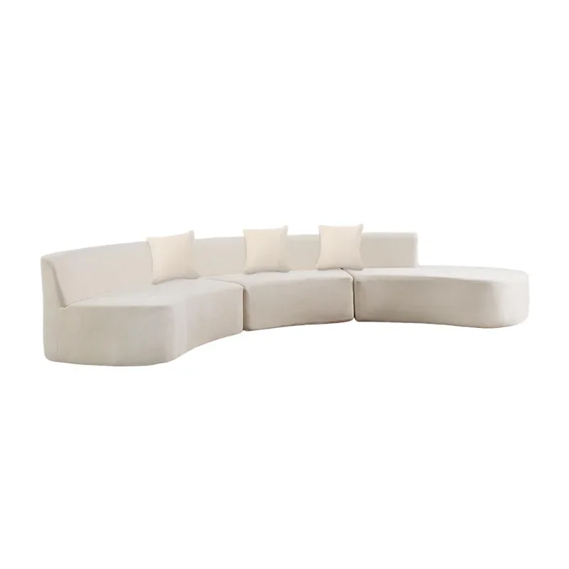 Fabric sofa curved modular combination vacuum sofa