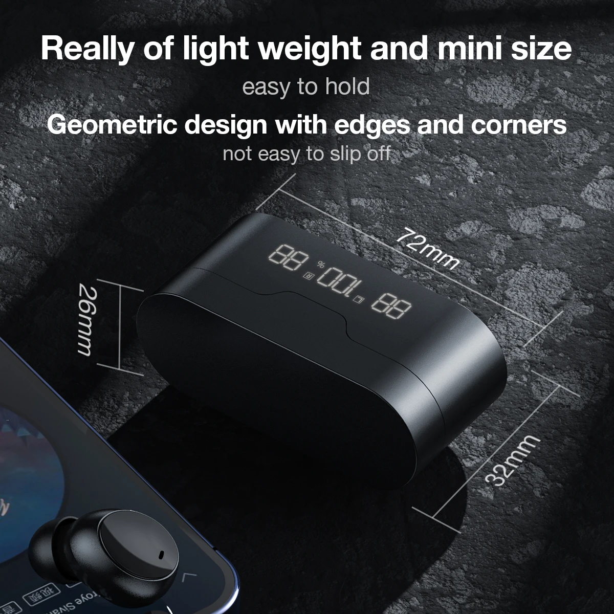 ZQB-auriculares inalámbricos P3-XSP con Bluetooth, cascos estéreo con sonido Hifi, Control táctil, Mono, para iPhone y Xiaomi